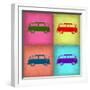 VW Bus Pop Art 1-NaxArt-Framed Premium Giclee Print