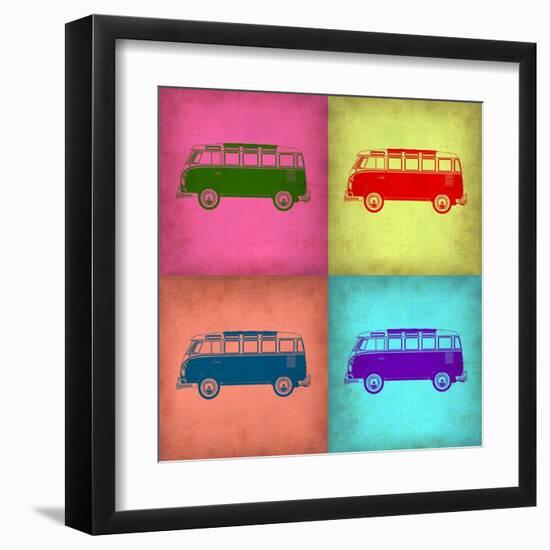 VW Bus Pop Art 1-NaxArt-Framed Art Print