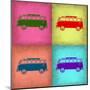 VW Bus Pop Art 1-NaxArt-Mounted Art Print