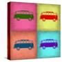 VW Bus Pop Art 1-NaxArt-Stretched Canvas