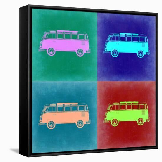 VW Bus Pop Art 2-NaxArt-Framed Stretched Canvas