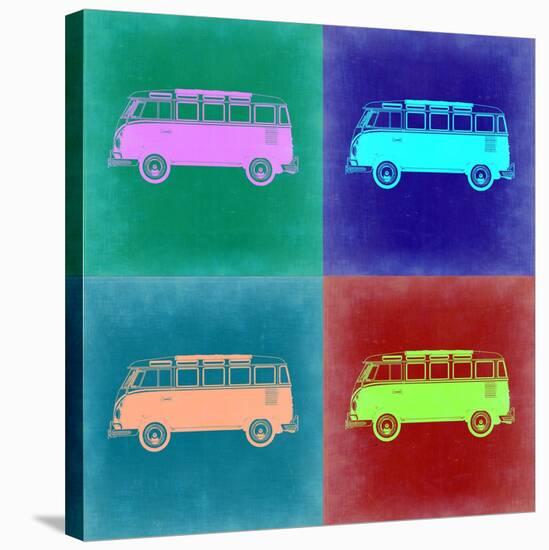 VW Bus Pop Art 2-NaxArt-Stretched Canvas