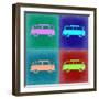 VW Bus Pop Art 2-NaxArt-Framed Art Print