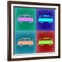 VW Bus Pop Art 2-NaxArt-Framed Art Print