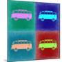 VW Bus Pop Art 2-NaxArt-Mounted Art Print