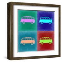 VW Bus Pop Art 2-NaxArt-Framed Art Print