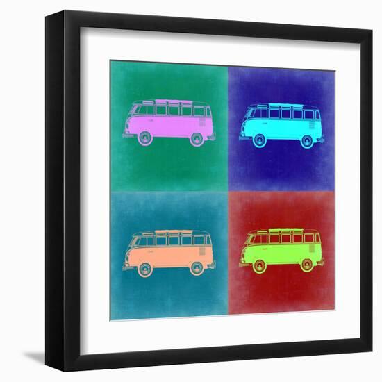 VW Bus Pop Art 2-NaxArt-Framed Art Print