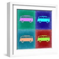 VW Bus Pop Art 2-NaxArt-Framed Art Print