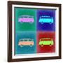 VW Bus Pop Art 2-NaxArt-Framed Art Print