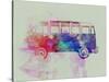 VW Bus Watercolor-NaxArt-Stretched Canvas