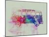 VW Bus Watercolor-NaxArt-Mounted Art Print