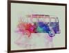 VW Bus Watercolor-NaxArt-Framed Art Print