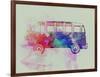 VW Bus Watercolor-NaxArt-Framed Art Print