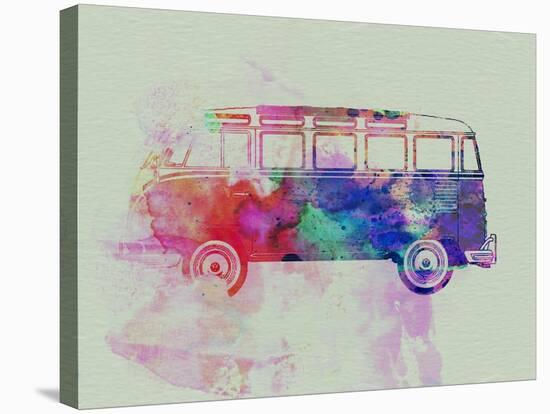 VW Bus Watercolor-NaxArt-Stretched Canvas