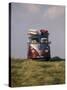 VW Camper Van with Surf Boards on Roof-Dominic Harcourt-webster-Stretched Canvas