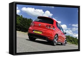 VW Golf GTI mk 6 2008-Simon Clay-Framed Stretched Canvas