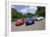 VW Golf GTi Renault Megane Sport R26R and Ford Focus RS 2009-Simon Clay-Framed Photographic Print