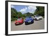 VW Golf GTi Renault Megane Sport R26R and Ford Focus RS 2009-Simon Clay-Framed Photographic Print