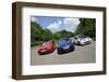 VW Golf GTi Renault Megane Sport R26R and Ford Focus RS 2009-Simon Clay-Framed Photographic Print