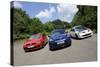 VW Golf GTi Renault Megane Sport R26R and Ford Focus RS 2009-Simon Clay-Stretched Canvas