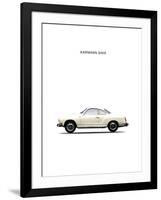 VW Karmann Ghia 1970 White-Mark Rogan-Framed Art Print