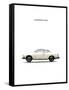 VW Karmann Ghia 1970 White-Mark Rogan-Framed Stretched Canvas