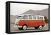 VW micro bus 1964-Simon Clay-Framed Stretched Canvas