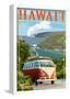VW Van - Hawaii Volcanoes National Park-null-Framed Poster