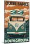 VW Van - Outer Banks, North Carolina-null-Mounted Poster