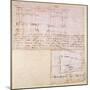 W.23R Architectural Sketch with Notes-Michelangelo Buonarroti-Mounted Giclee Print