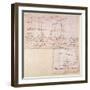 W.23R Architectural Sketch with Notes-Michelangelo Buonarroti-Framed Giclee Print