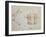 W.24R Architectural Sketch-Michelangelo Buonarroti-Framed Giclee Print