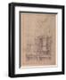 W.26R Design for the Medici Chapel in the Church of San Lorenzo, Florence (Charcoal)-Michelangelo Buonarroti-Framed Giclee Print