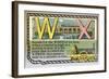 W and X-null-Framed Art Print