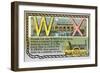 W and X-null-Framed Premium Giclee Print