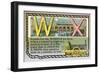 W and X-null-Framed Premium Giclee Print