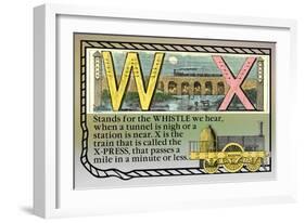 W and X-null-Framed Premium Giclee Print