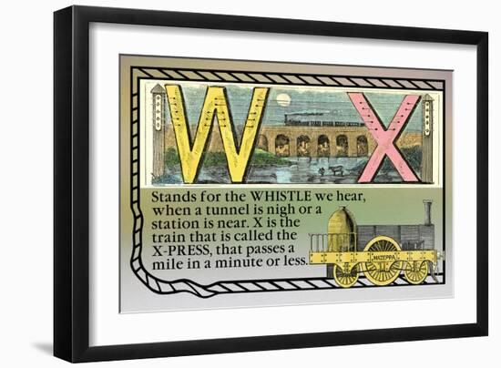 W and X-null-Framed Art Print