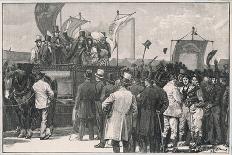 The Chartist Demonstration: The Meeting on Kennington Common London-W.b. Wollen-Framed Art Print