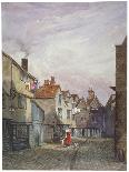 View of Figures in Glean Alley, Bermondsey, London, C1825-W Barker-Mounted Giclee Print