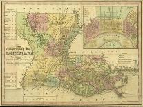 The Travellers Pocket Map of Louisiana, Published in 1830-W. Brose-Giclee Print