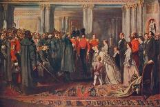 Queen Victoria Presenting Medals to the Guards after the Crimean War, 1856-W Bunney-Giclee Print