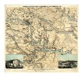 Hughes Military Map of Richmond and Petersburgh, Virginia, c.1864-W^c^ Major Hughes-Mounted Art Print