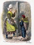 Danish Woman Selling Flowers, 1809-W Dickes-Giclee Print