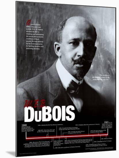 W.E.B. DuBois-null-Mounted Poster
