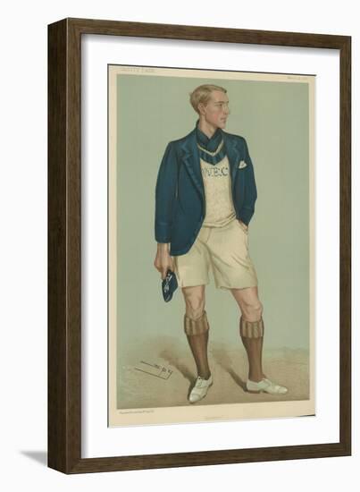 W E Crum, President of the Oxford University Boat Club-Sir Leslie Ward-Framed Giclee Print