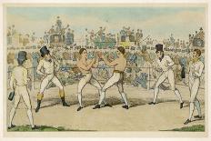 Fight Between Jack Randall and Martin the Baker-W.e. Downing-Laminated Premium Giclee Print