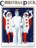 Puck Christmas 1913-W.E. Hill-Mounted Art Print