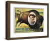 W F Cody Poster, 1908-null-Framed Giclee Print