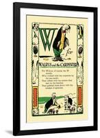 W for Walrus and the Carpenter-Tony Sarge-Framed Art Print